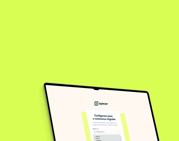 <h3>Van bron platform naar doel platform.<br/><span style="text-decoration:underline">Syncer synchroniseert A met B.</span><br/></h3>