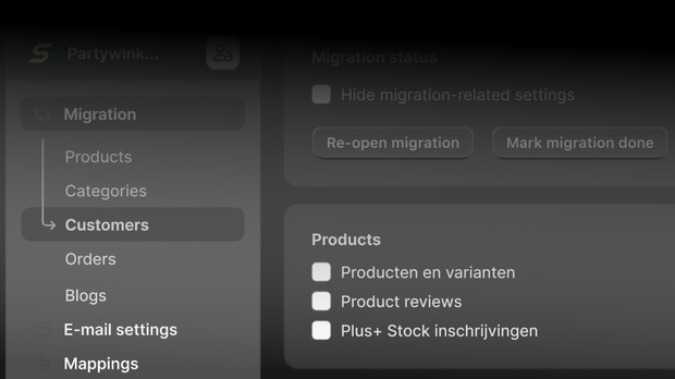 <h4><span style="text-decoration:underline">You're in control.</span><br/>Neem de regie over je migratie.</h4>