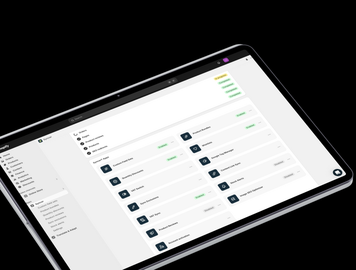<h3><span style="text-decoration:underline">Dé app voor Shopify migraties.</span><br/>En voor na de migratie. De Shopify app zit boordevol handige<br/>apps, integraties en meer. En geniet van Premium Support, elke dag.</h3>